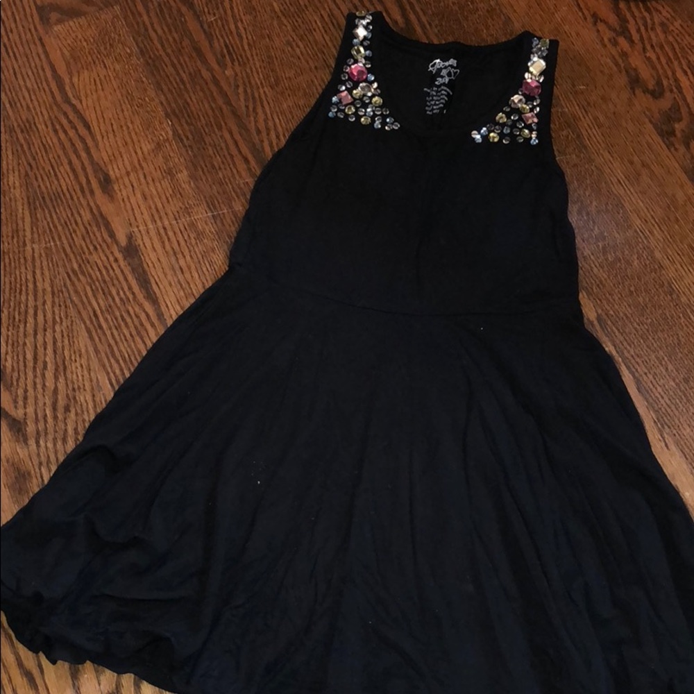 Girls Flowers by Zoe dress with gems.